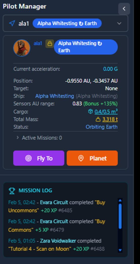 Media for Zero-G MMO