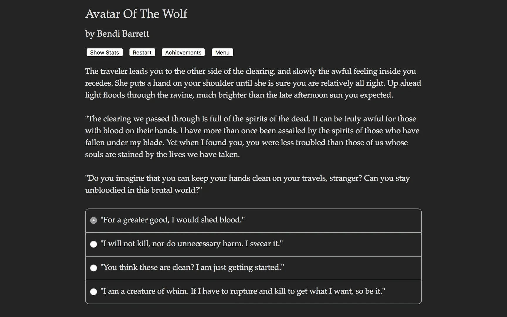 Avatar of the Wolf