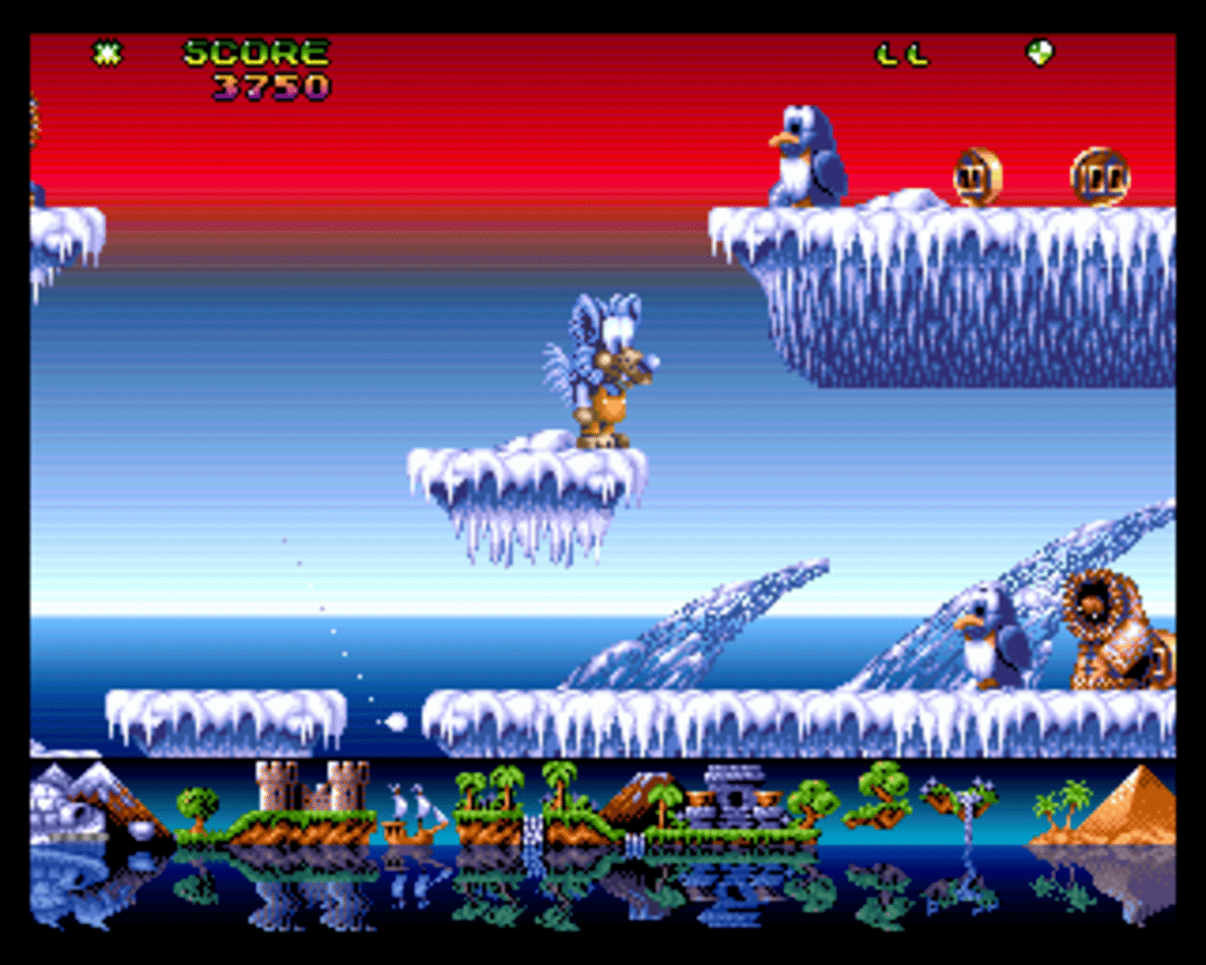 Fire & Ice: The Daring Adventures of Cool Coyote screenshot