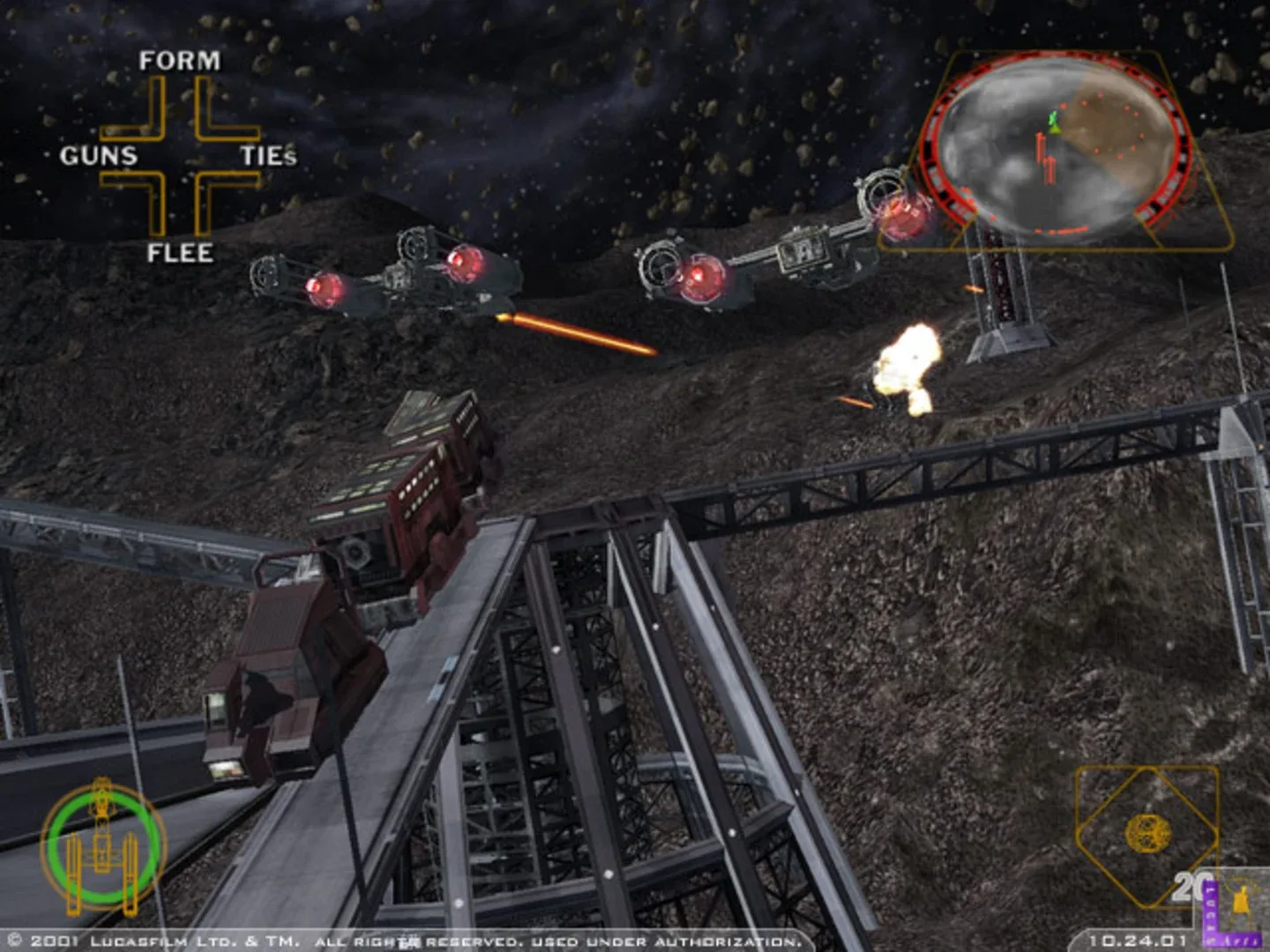 Captura de pantalla - Star Wars: Rogue Squadron II - Rogue Leader