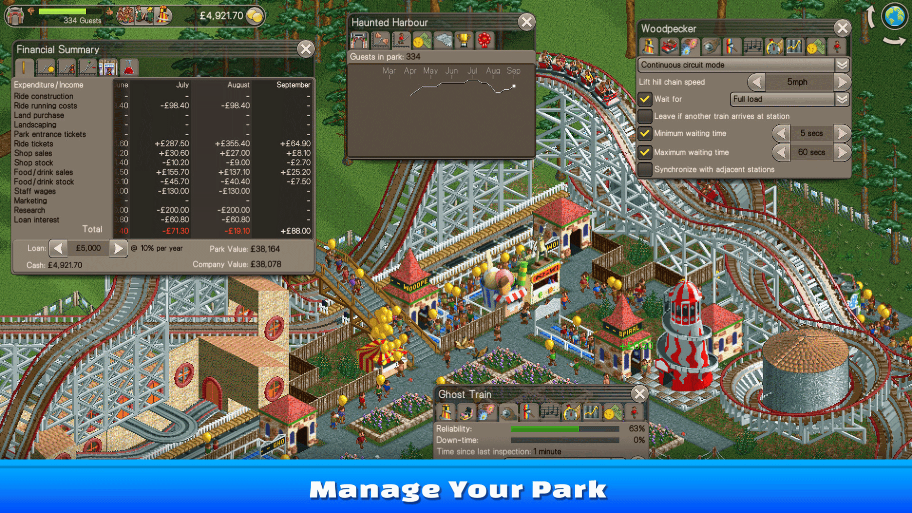 RollerCoaster Tycoon Classic screenshot