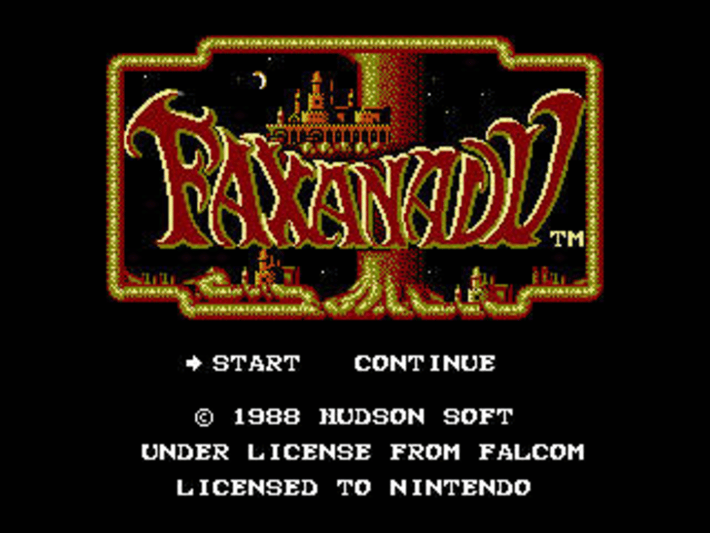 Faxanadu screenshot