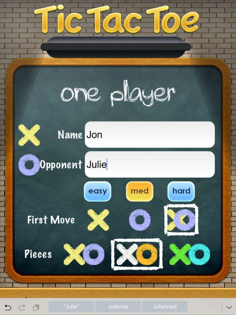 Tic Tac Toe Pro HD - Screenshot
