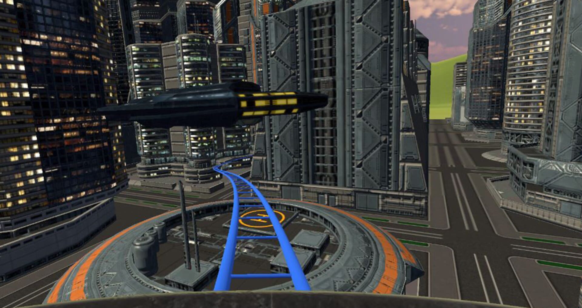 Future City Coaster - Screenshot