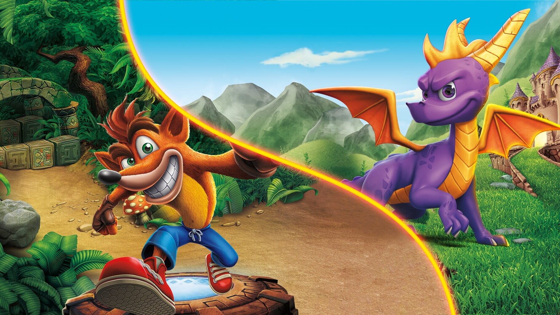 Arte - Spyro + Crash Remastered Game Bundle