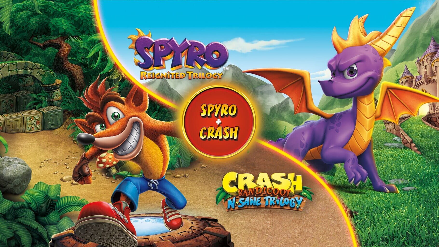 Arte - Spyro + Crash Remastered Game Bundle
