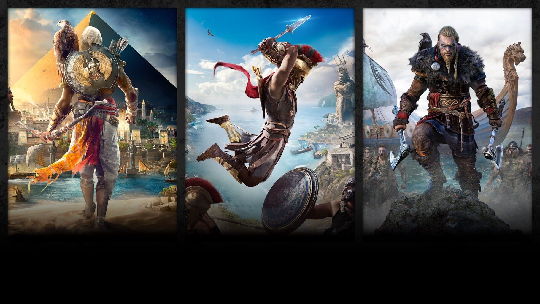 Arte - Assassin's Creed Bundle: Assassin's Creed Valhalla, Assassin's Creed Odyssey, and Assassin's Creed Origins