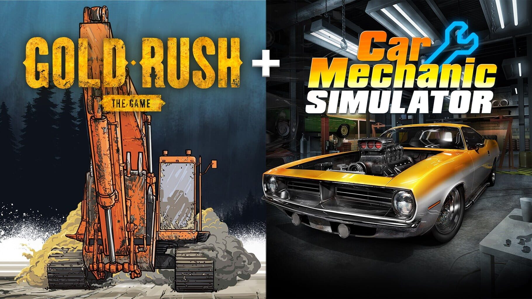 Simulator Pack: Car Mechanic Simulator and Gold Rush: The Game - Double Bundle