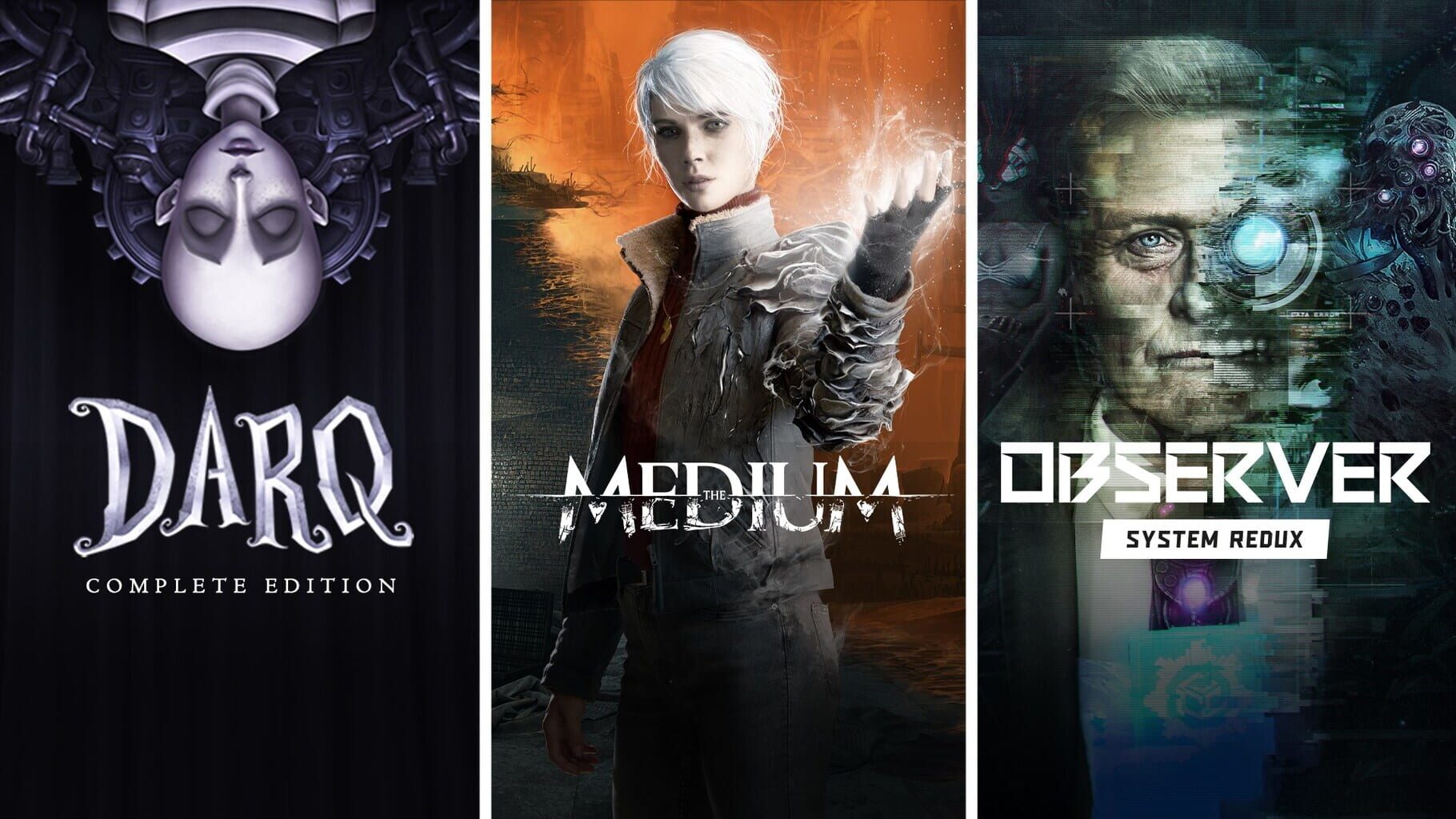 Arte - The Medium + Observer: System Redux + Darq: Complete Edition Bundle