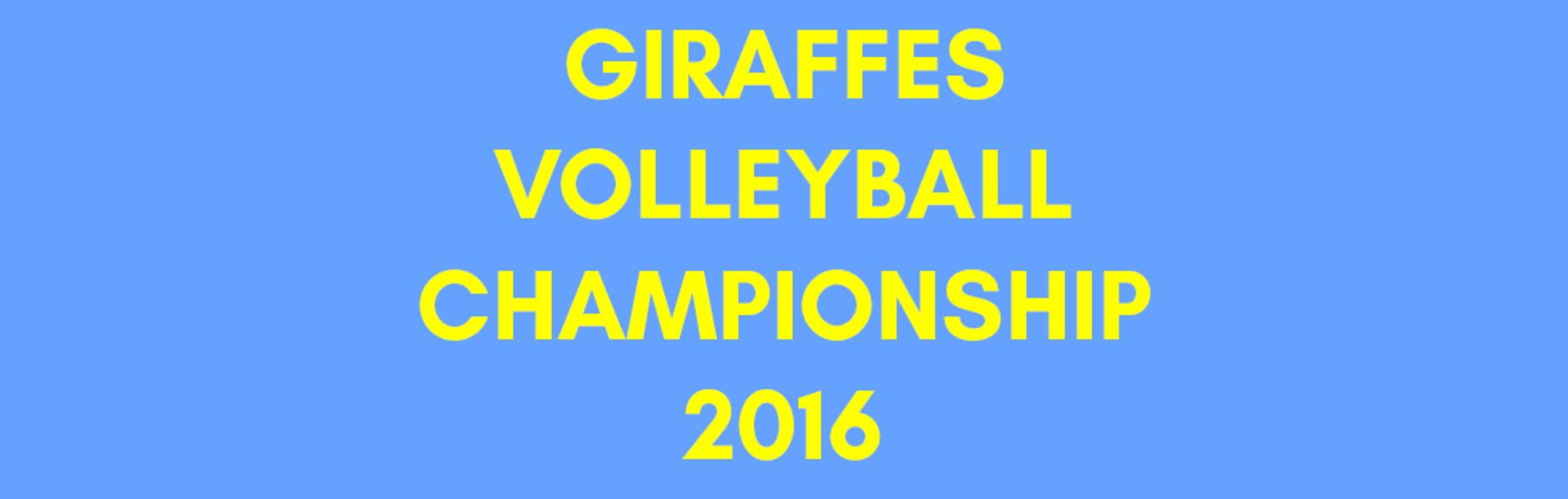 Giraffes Volleyball Championship 2016 Image