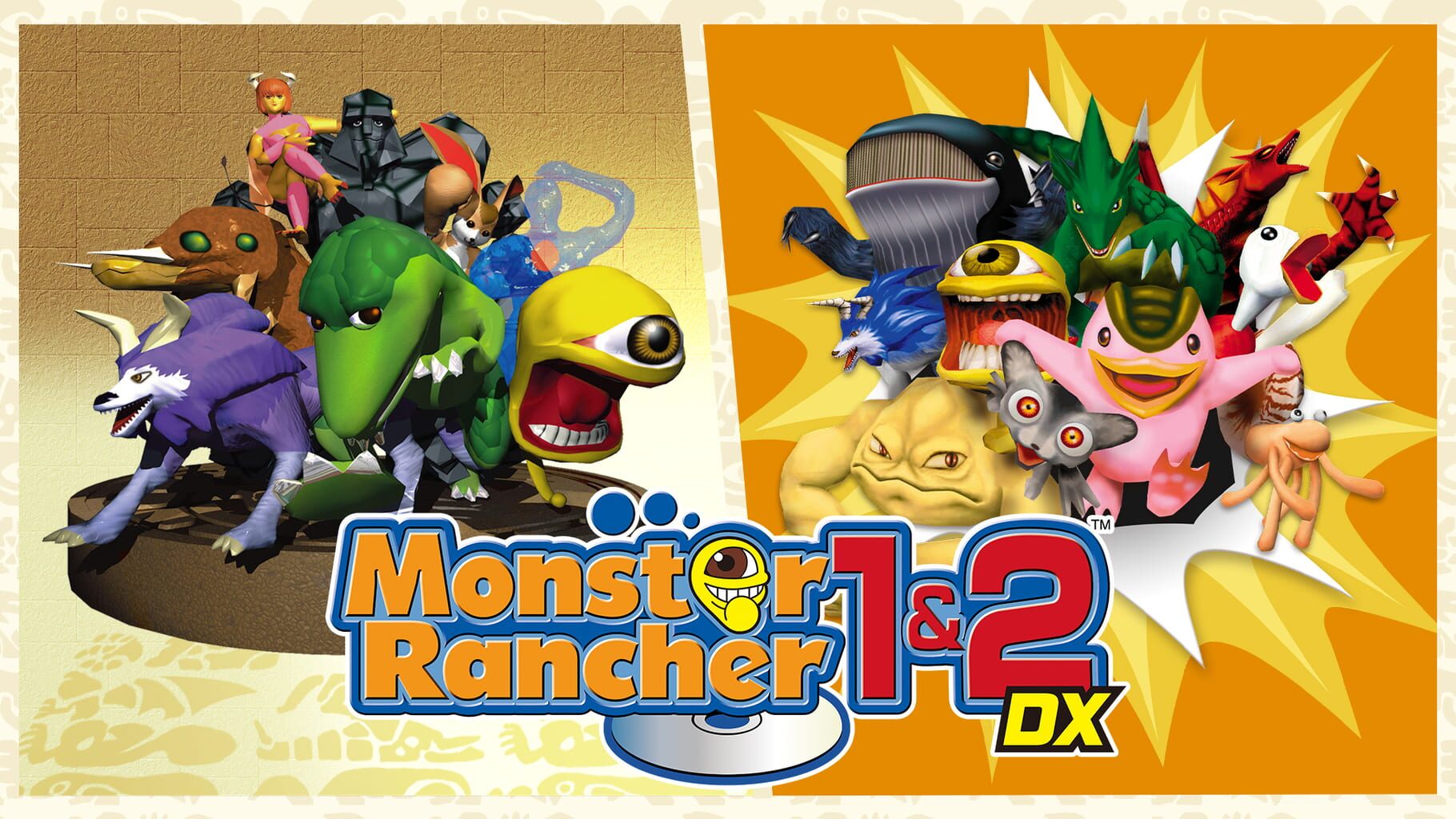 Monster Rancher 1 & 2 DX artwork