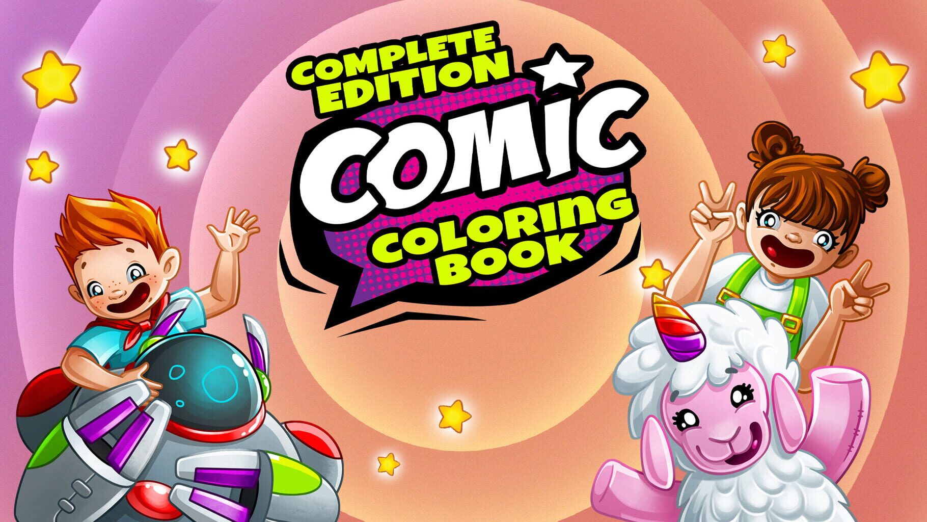 Comic Coloring Book: Complete Edition artwork