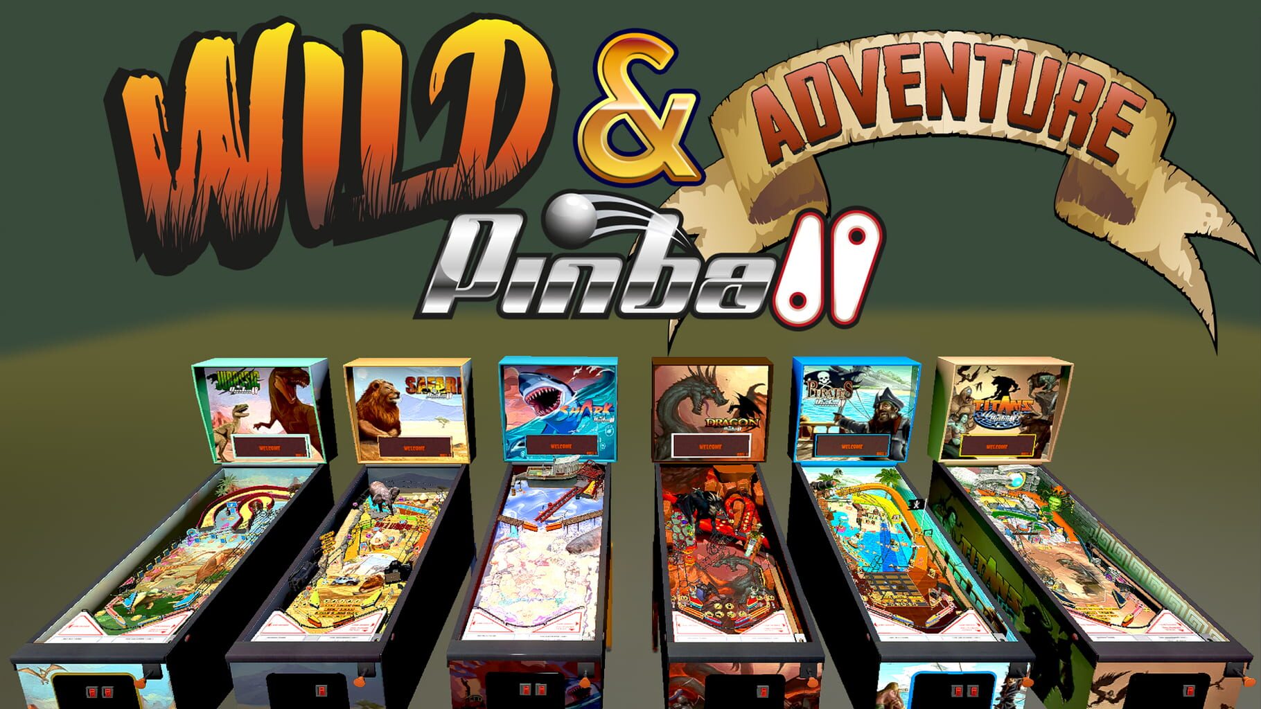 Wild & Adventure Pinball artwork