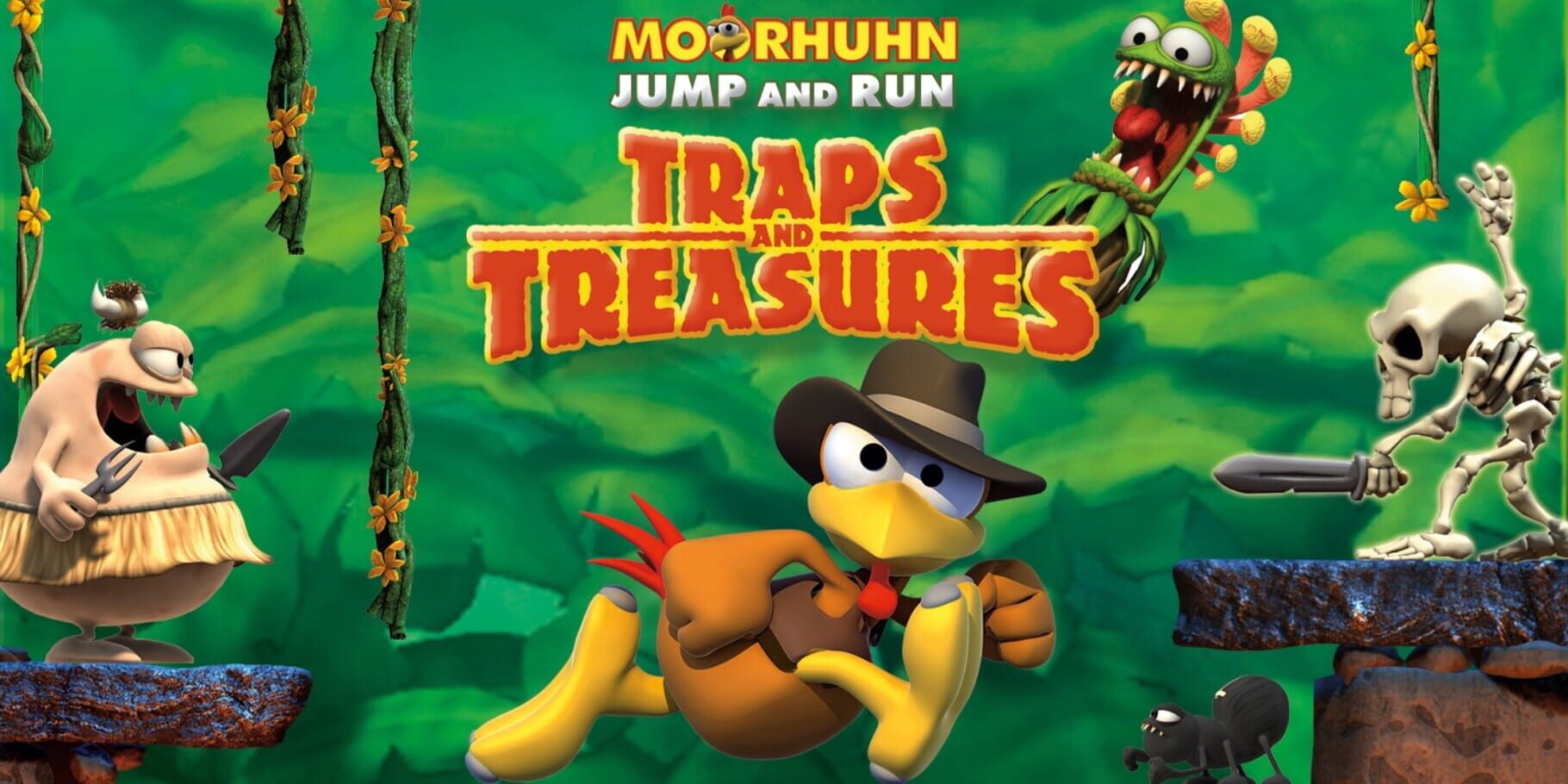 Moorhuhn Jump and Run: Traps and Treasures artwork