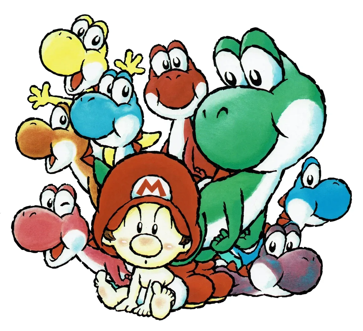 Arte - Super Mario World 2: Yoshi's Island
