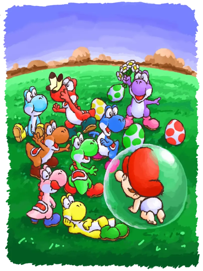 Arte - Yoshi's Island: Super Mario Advance 3