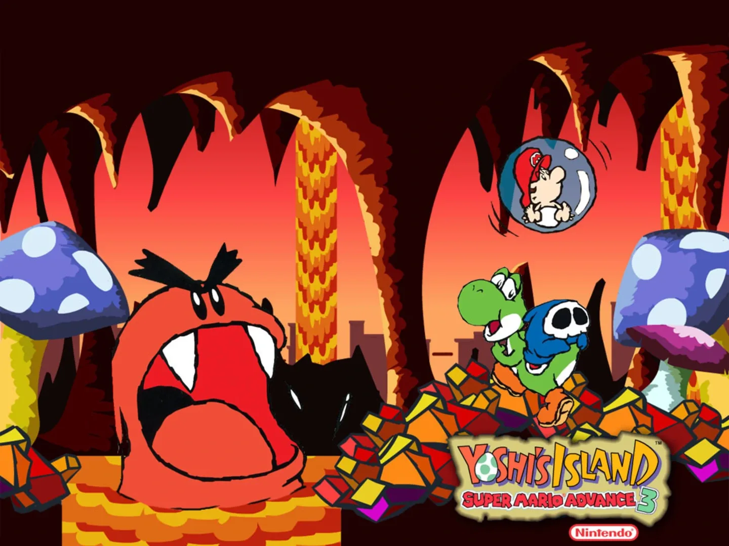 Arte - Yoshi's Island: Super Mario Advance 3