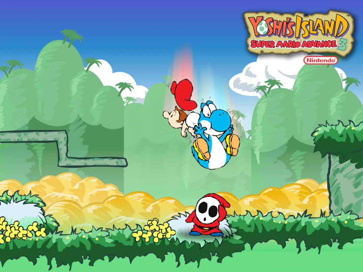 Arte - Yoshi's Island: Super Mario Advance 3