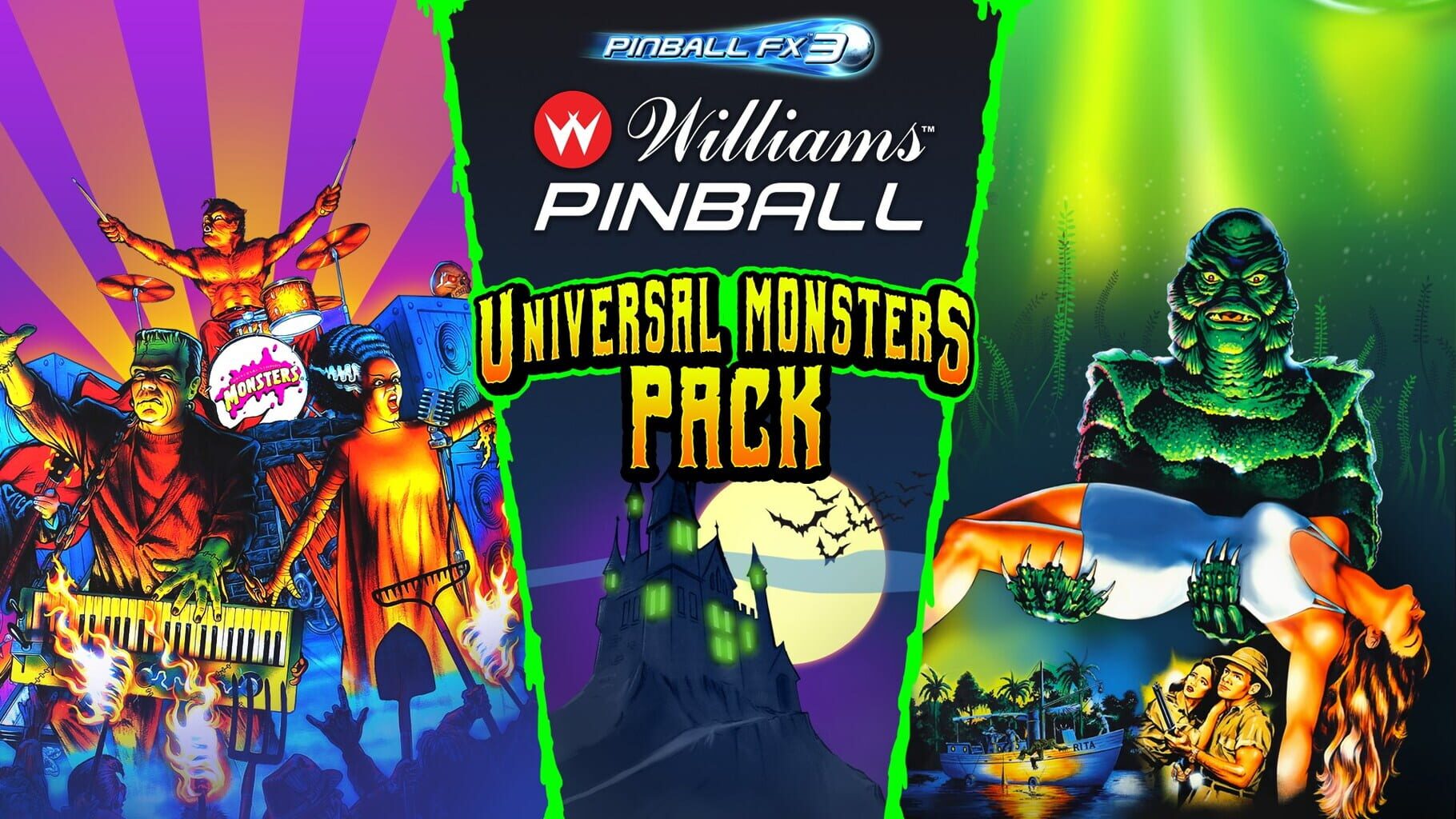 Arte - Pinball FX3: Williams Pinball - Universal Monsters Pack