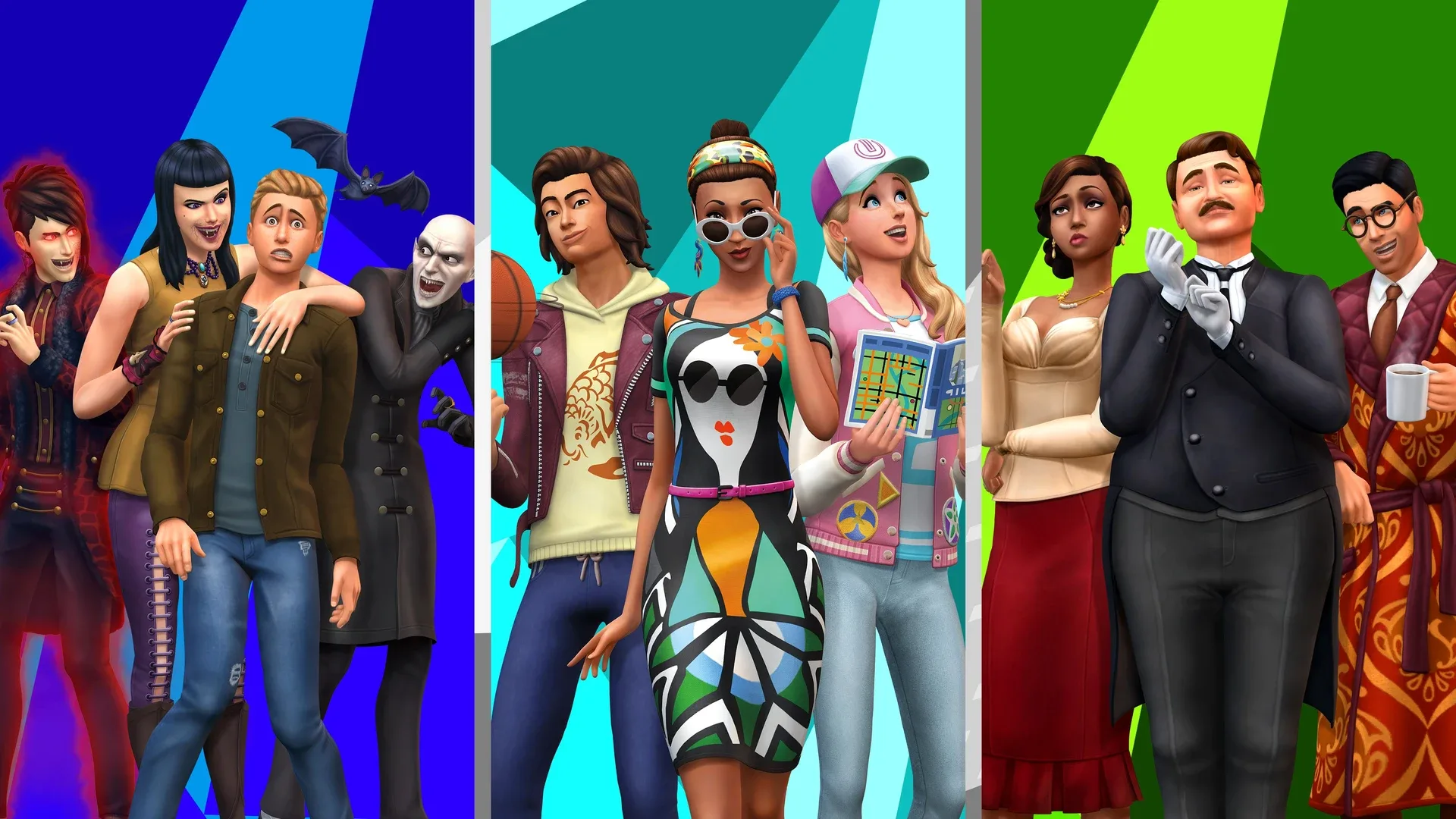 The Sims 4: Bundle - City Living, Vampires, Vintage Glamour Stuff