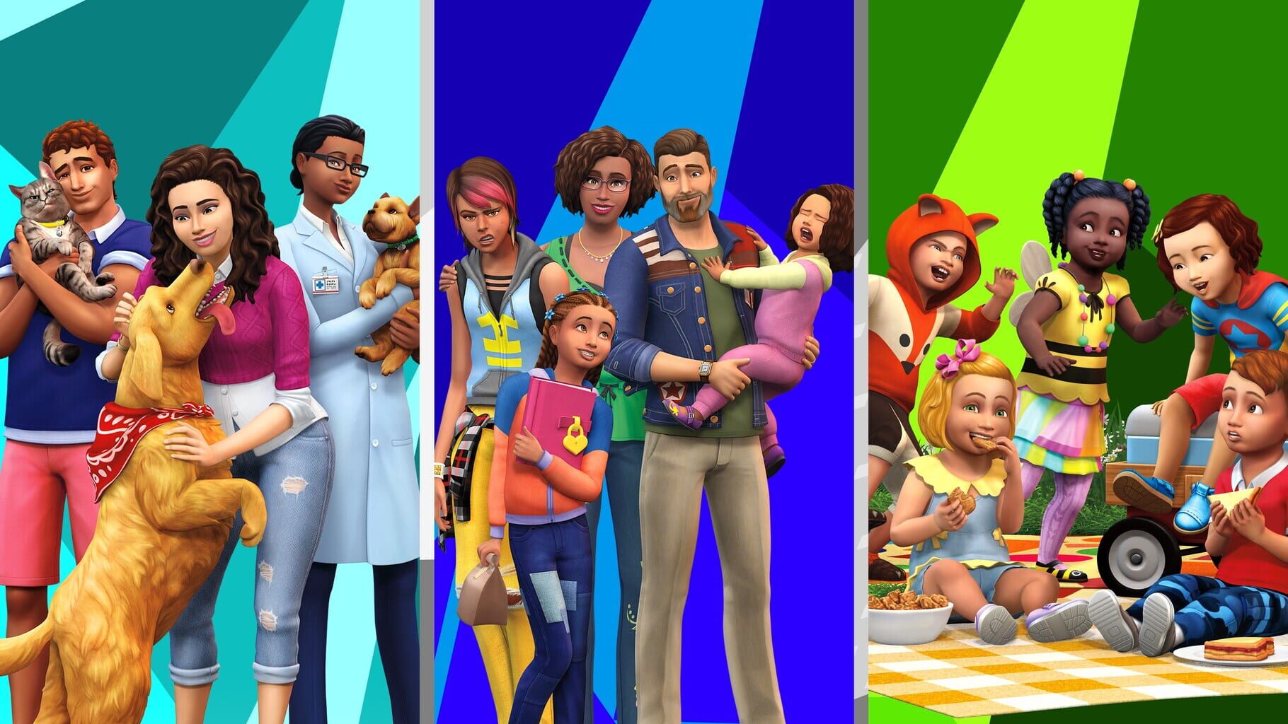 Arte - The Sims 4: Bundle - Cats & Dogs, Parenthood, Toddler Stuff