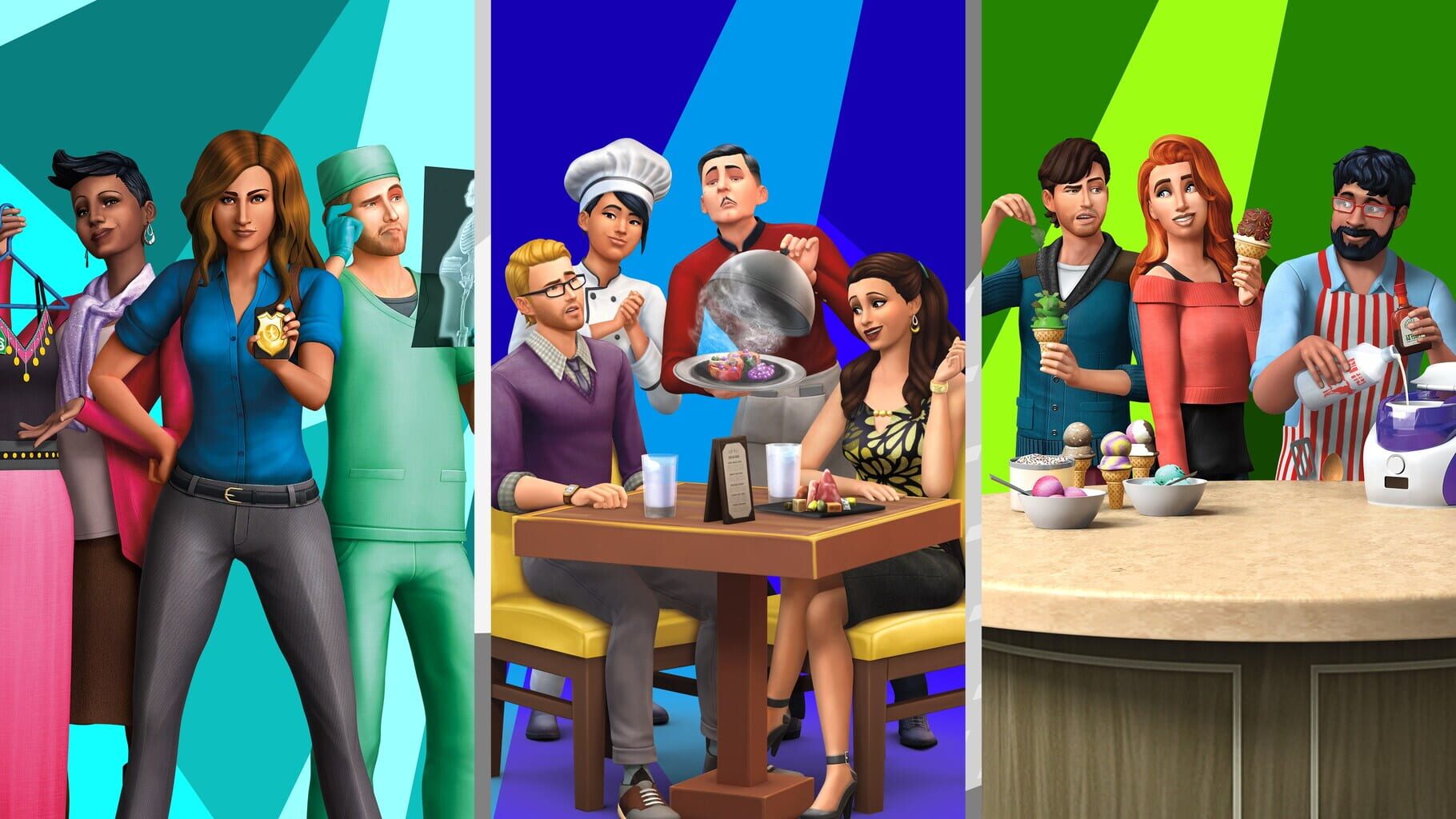 Arte - The Sims 4: Bundle - Get to Work, Dine Out, Cool Kitchen Stuff