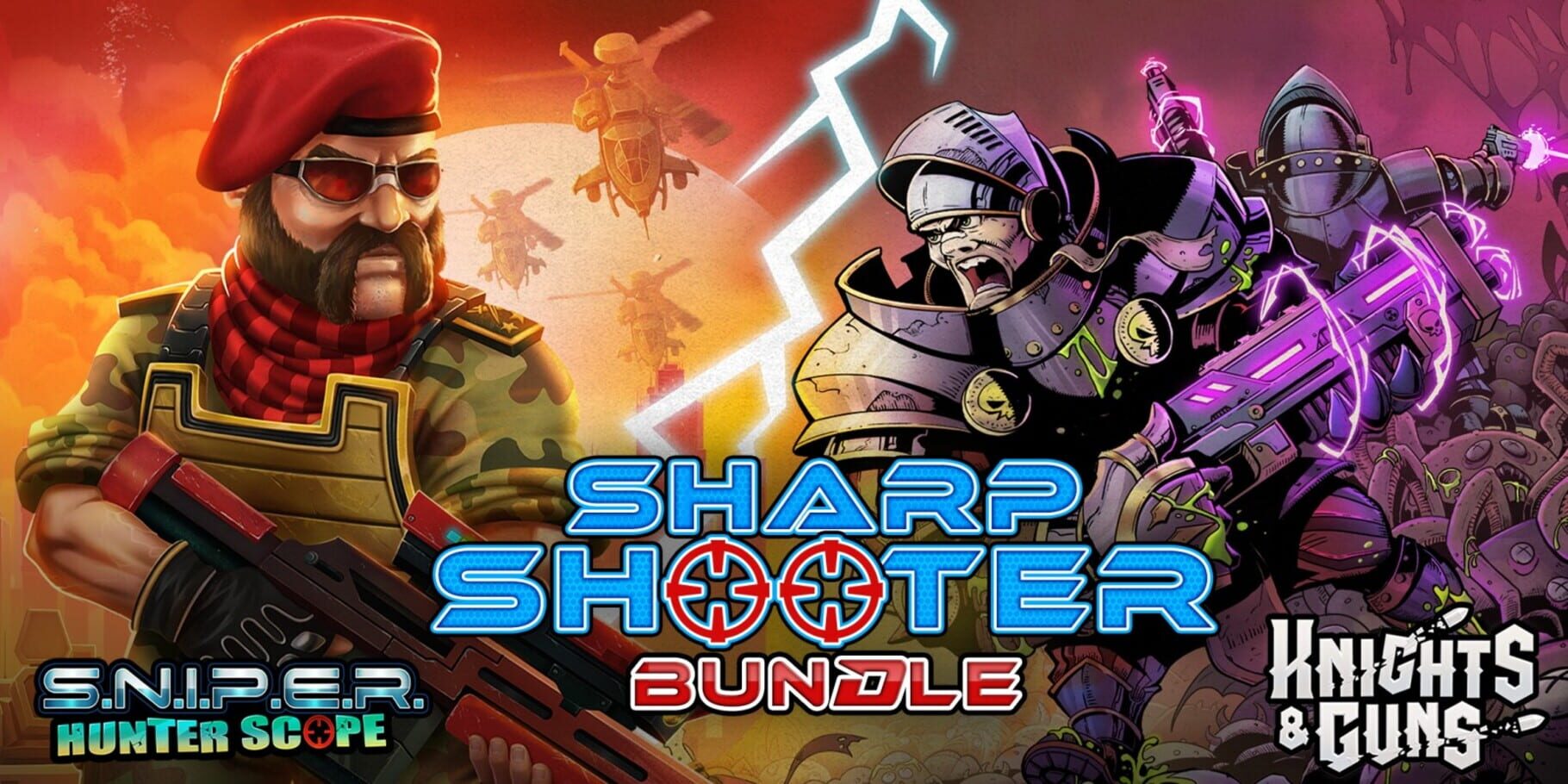 Sharp Shooter Bundle: S.N.I.P.E.R Hunter Scope + Knights & Guns artwork