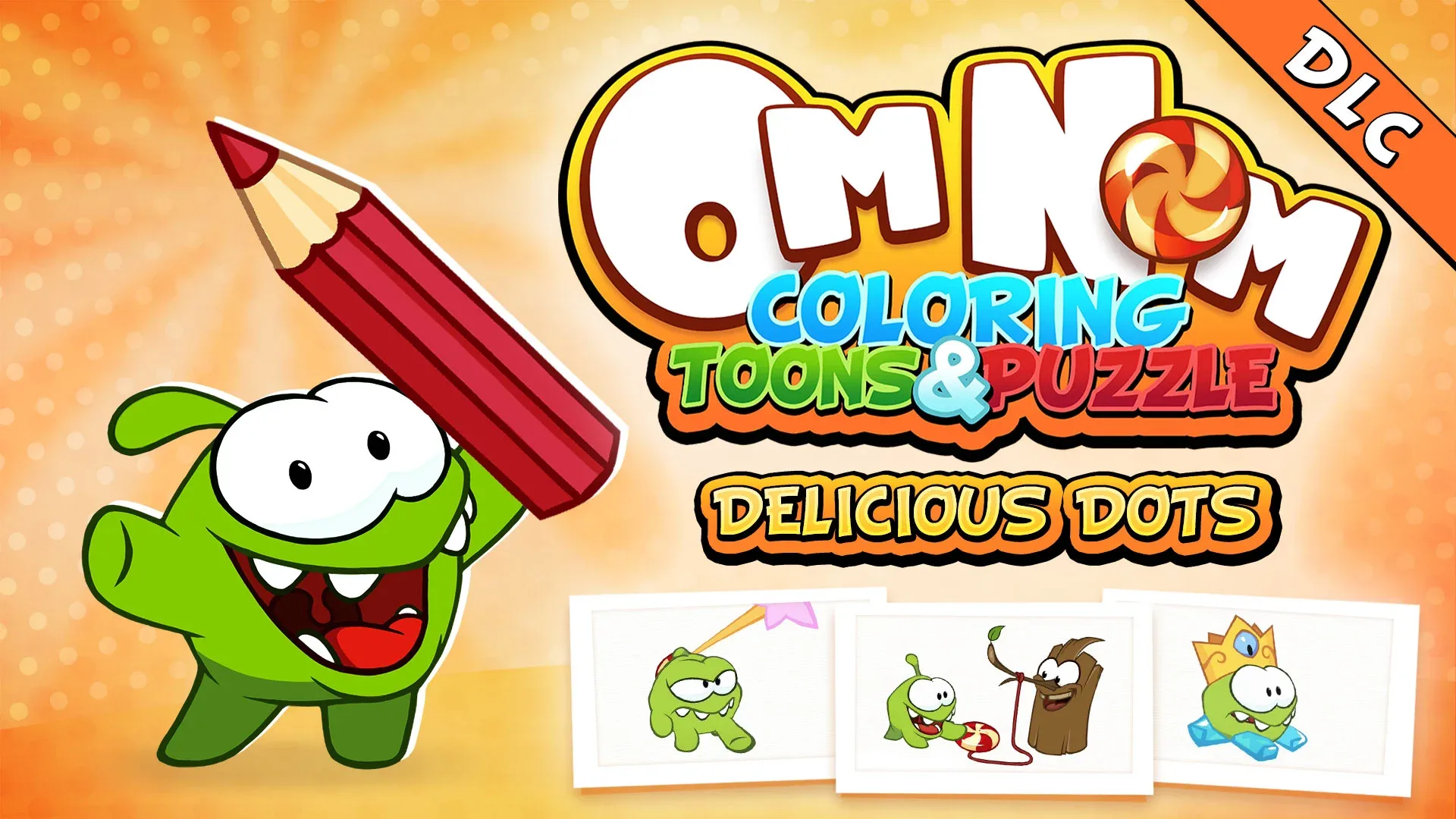 Om Nom: Coloring, Toons & Puzzle - Delicious Dots
