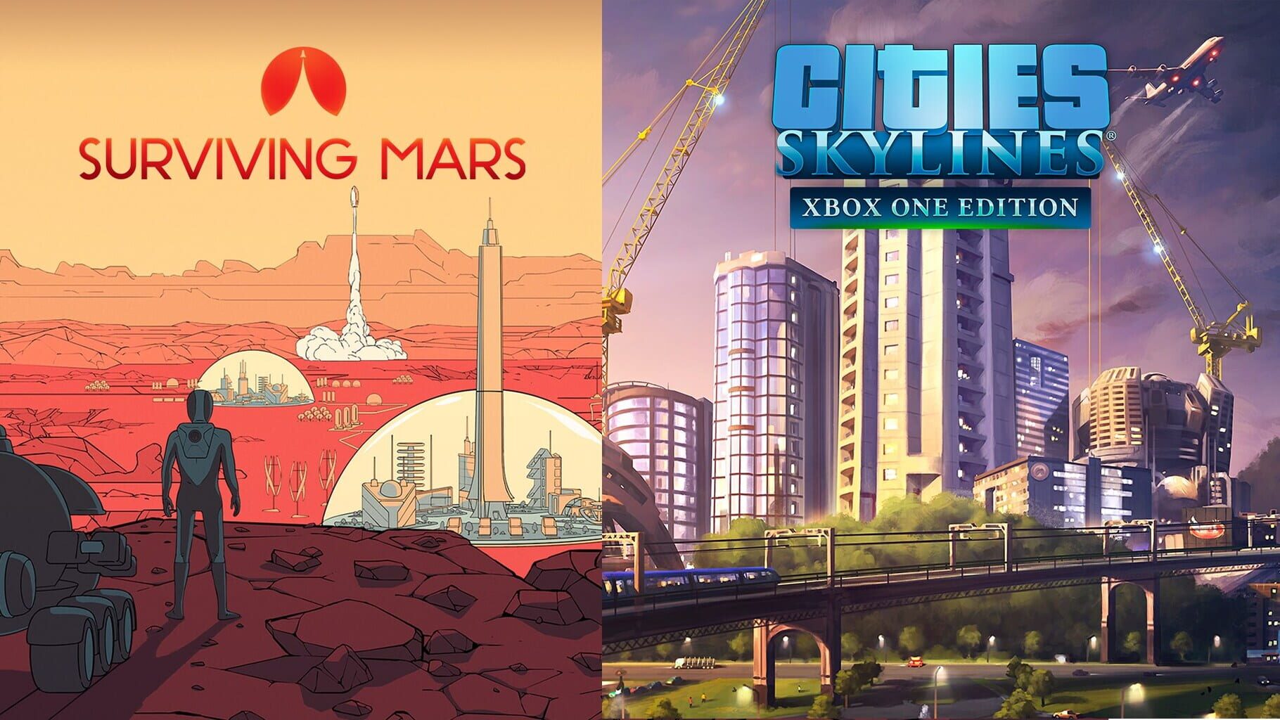 Cities: Skylines + Surviving Mars