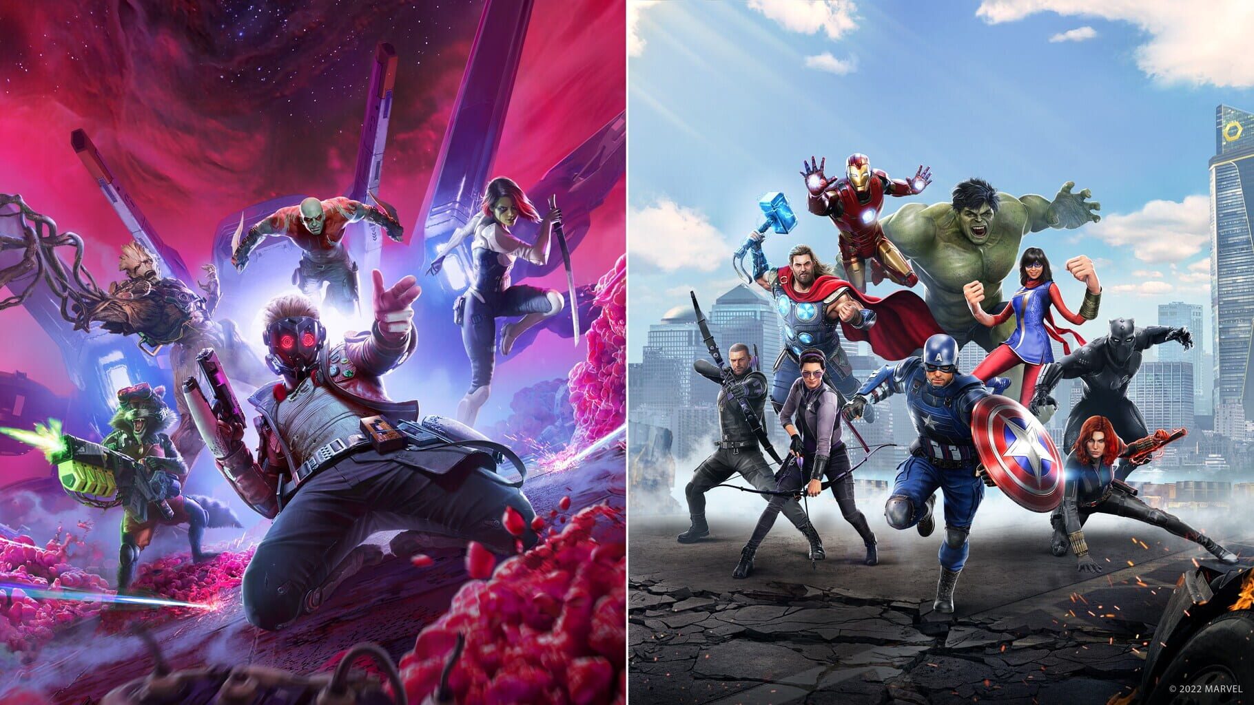 Arte - Marvel's Guardians of the Galaxy + Marvel's Avengers