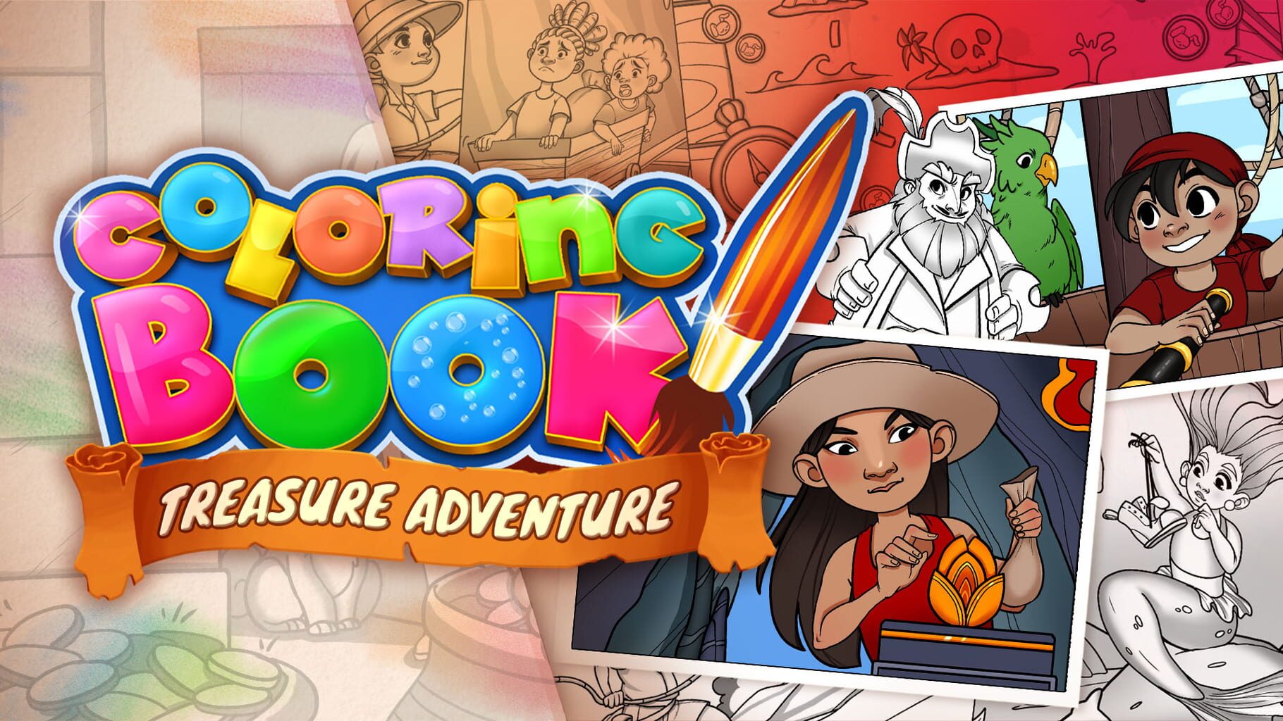 Coloring Book: Treasure Adventure artwork