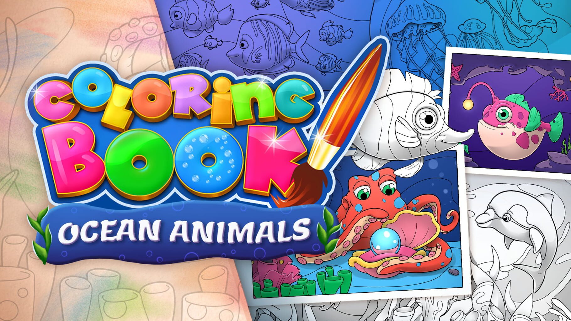 Coloring Book: Ocean Animals artwork