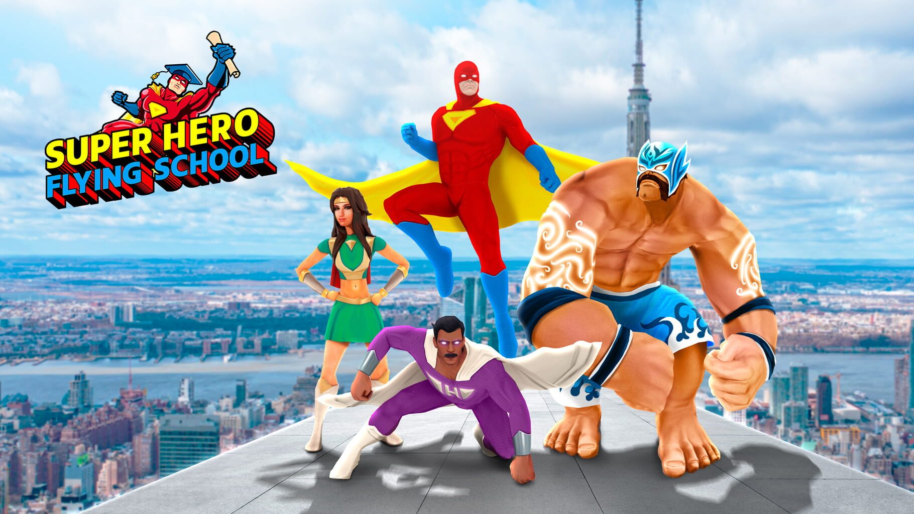 Super Hero Flying School artwork