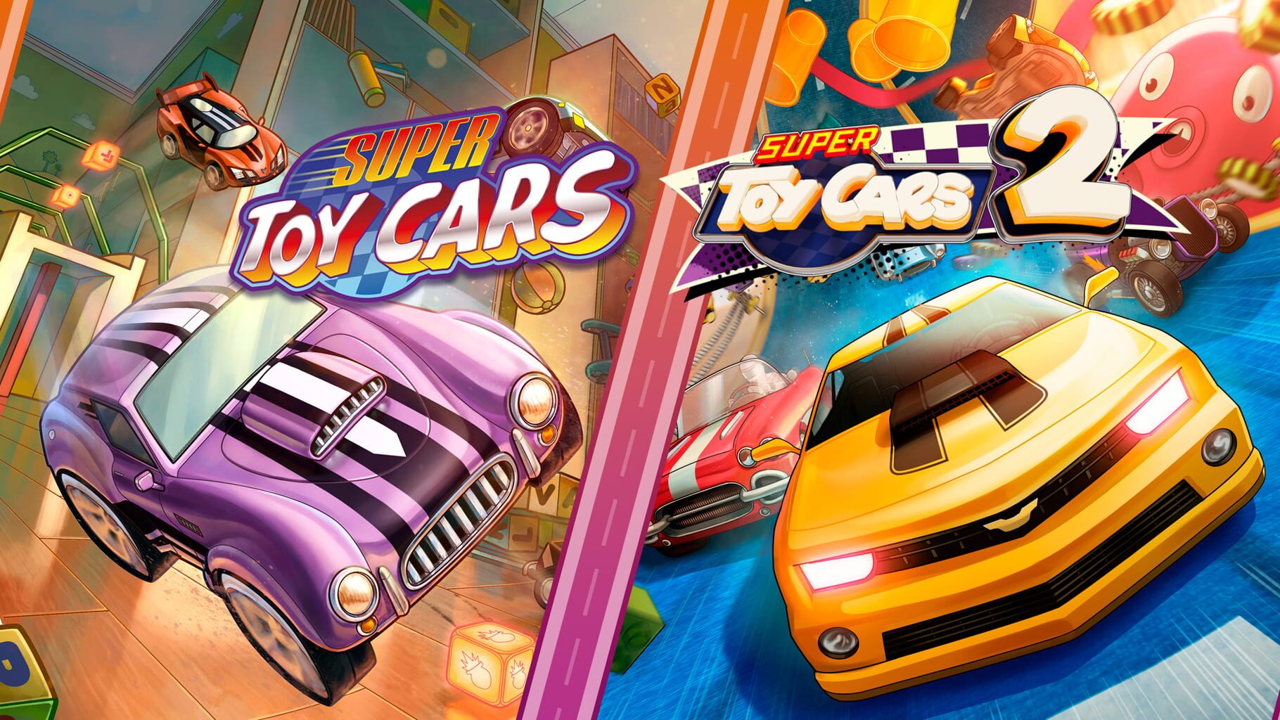 Super Toy Cars 1 & 2 Bundle artwork