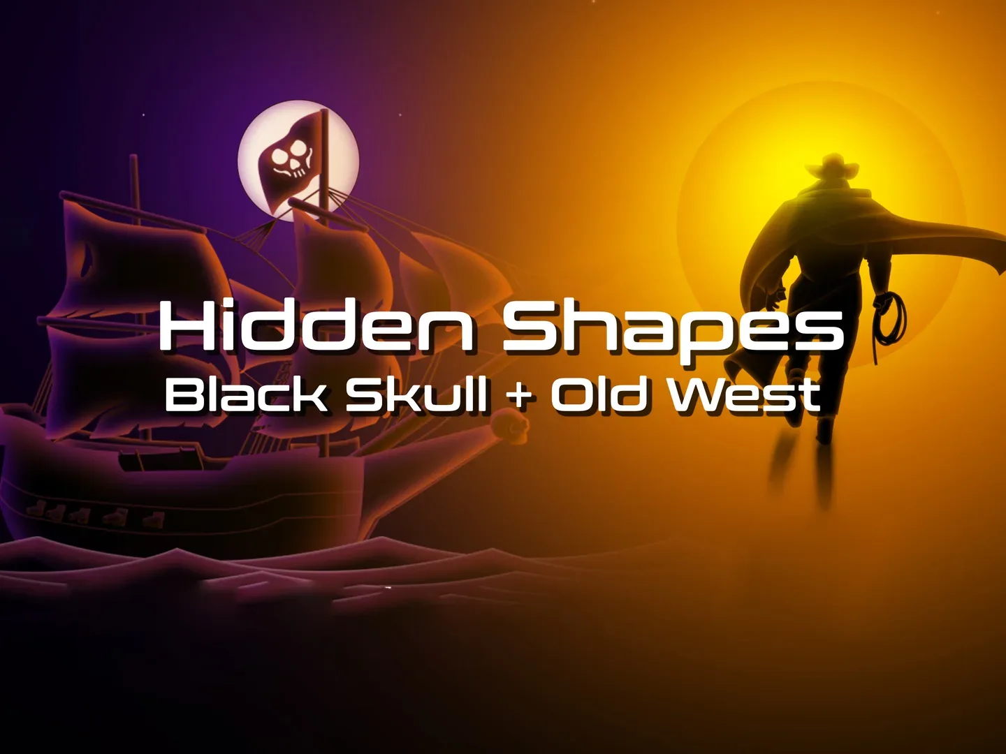 Hidden Shapes: Black Skull + Old West