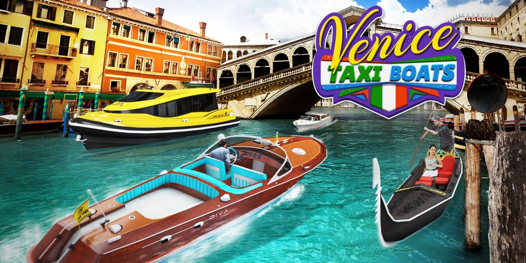 Venice Taxi Boats artwork