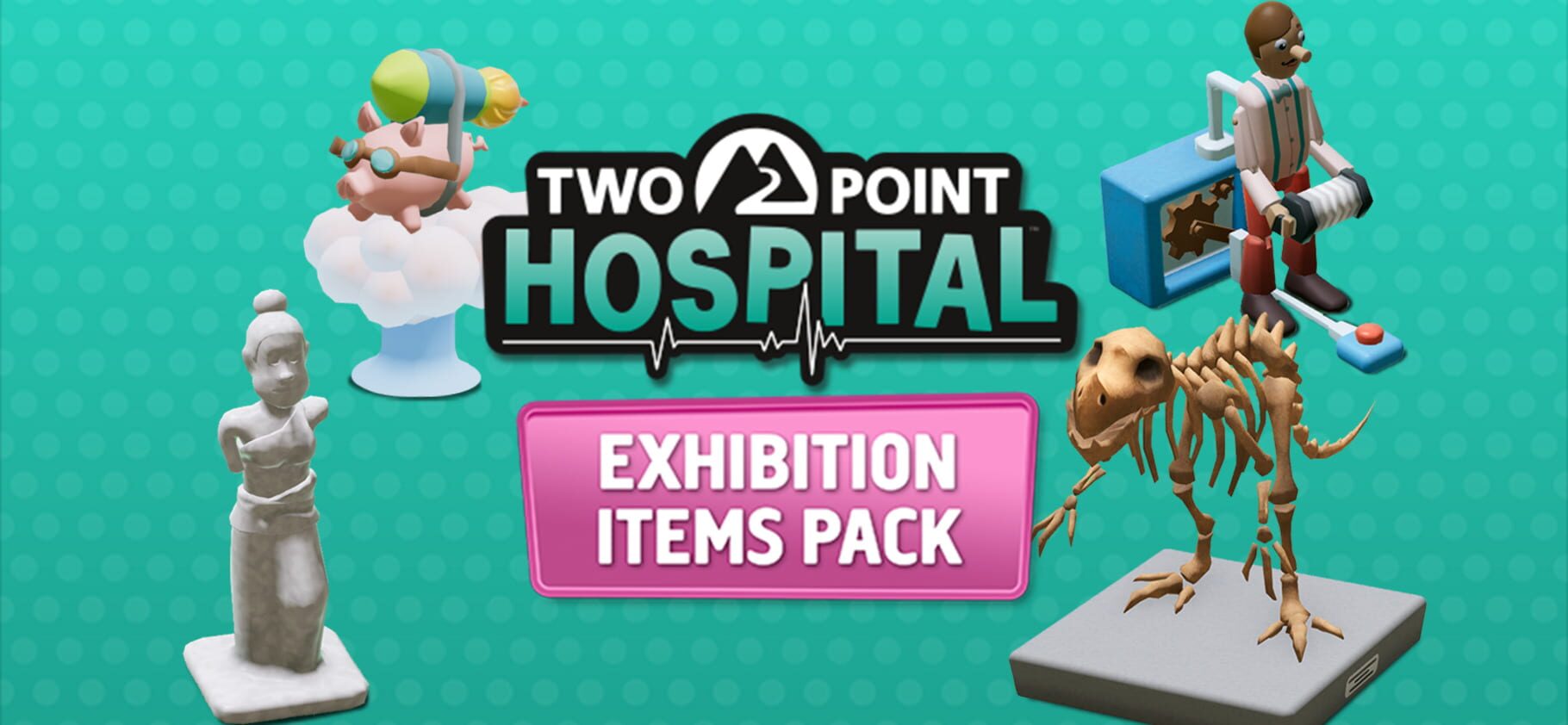 Two Point Hospital: Exhibition Items Pack artwork