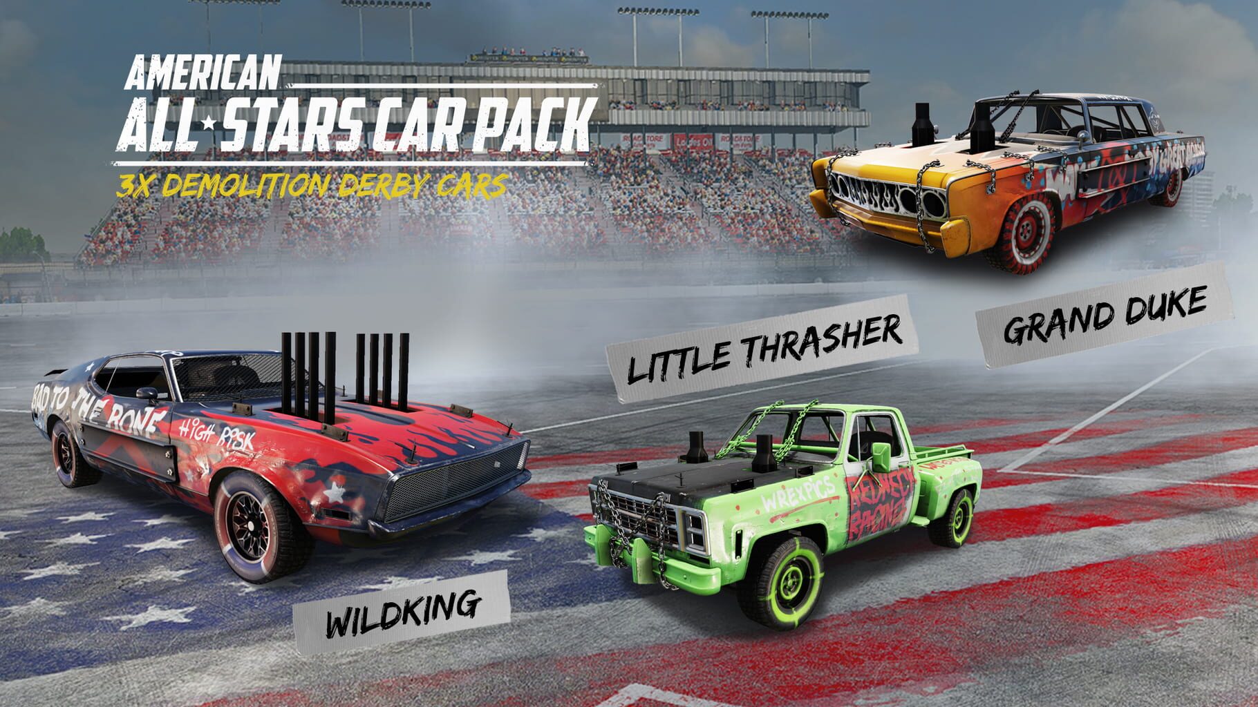 Wreckfest: American All-Stars Car Pack artwork