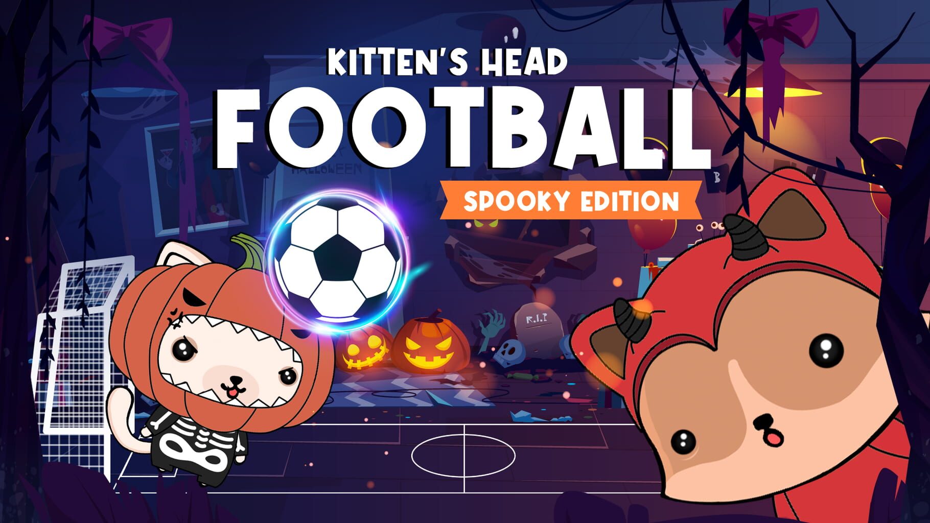 Kitten's Head Football: Spooky Edition artwork