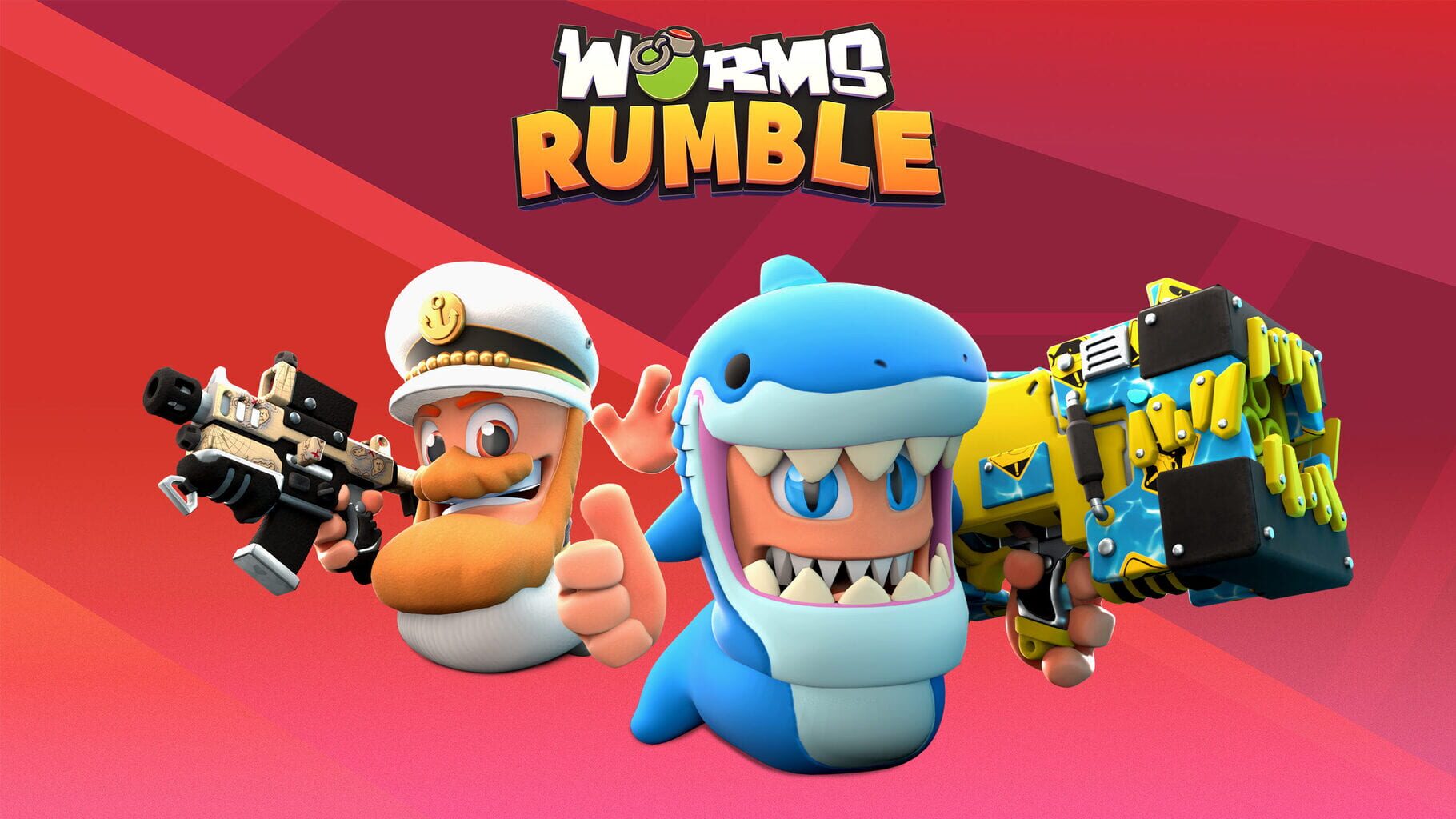 Worms Rumble: Captain & Shark Double Pack artwork