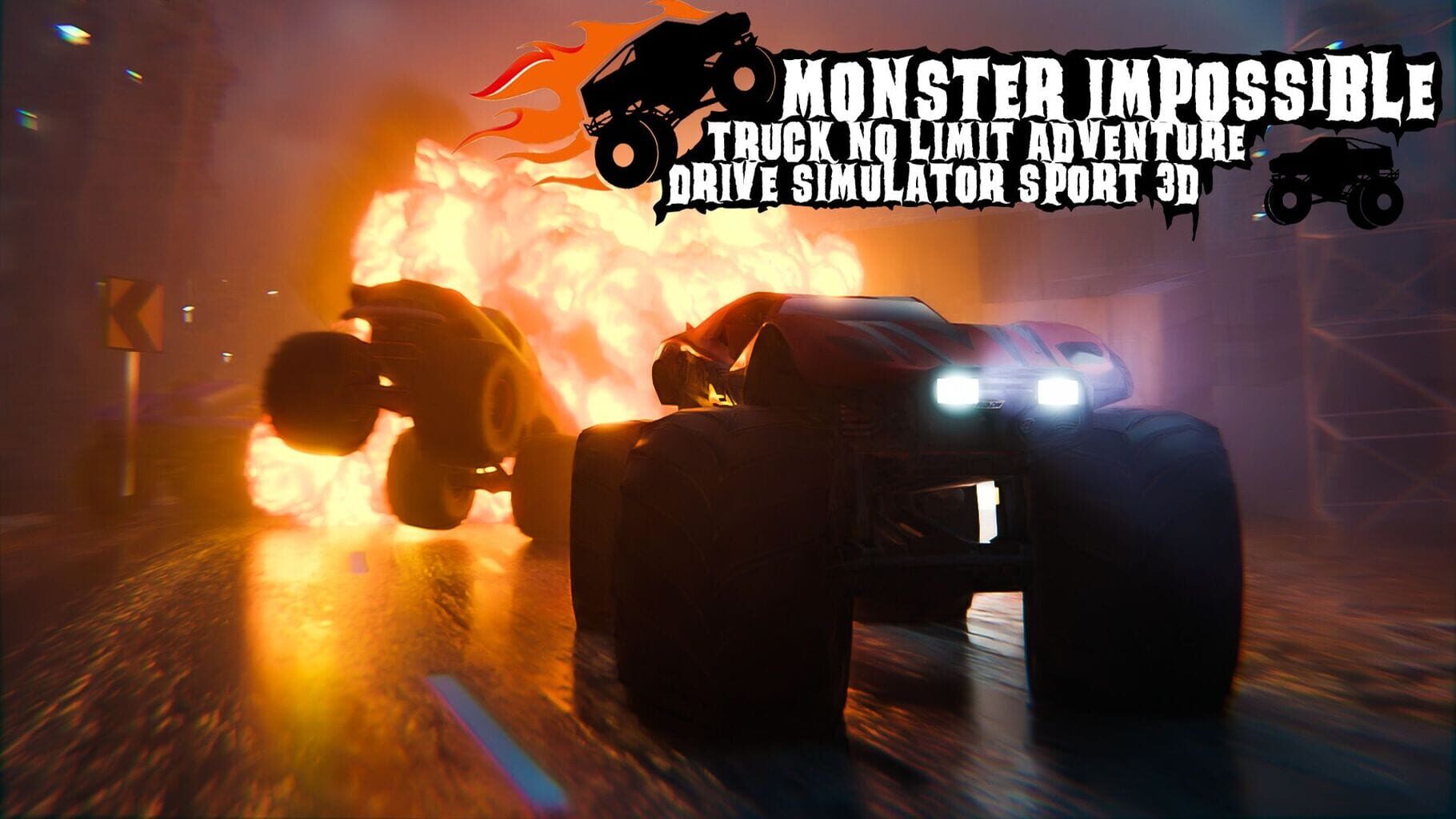 Monster Impossible Truck No Limit Adventure Drive Simulator Sport 3D artwork