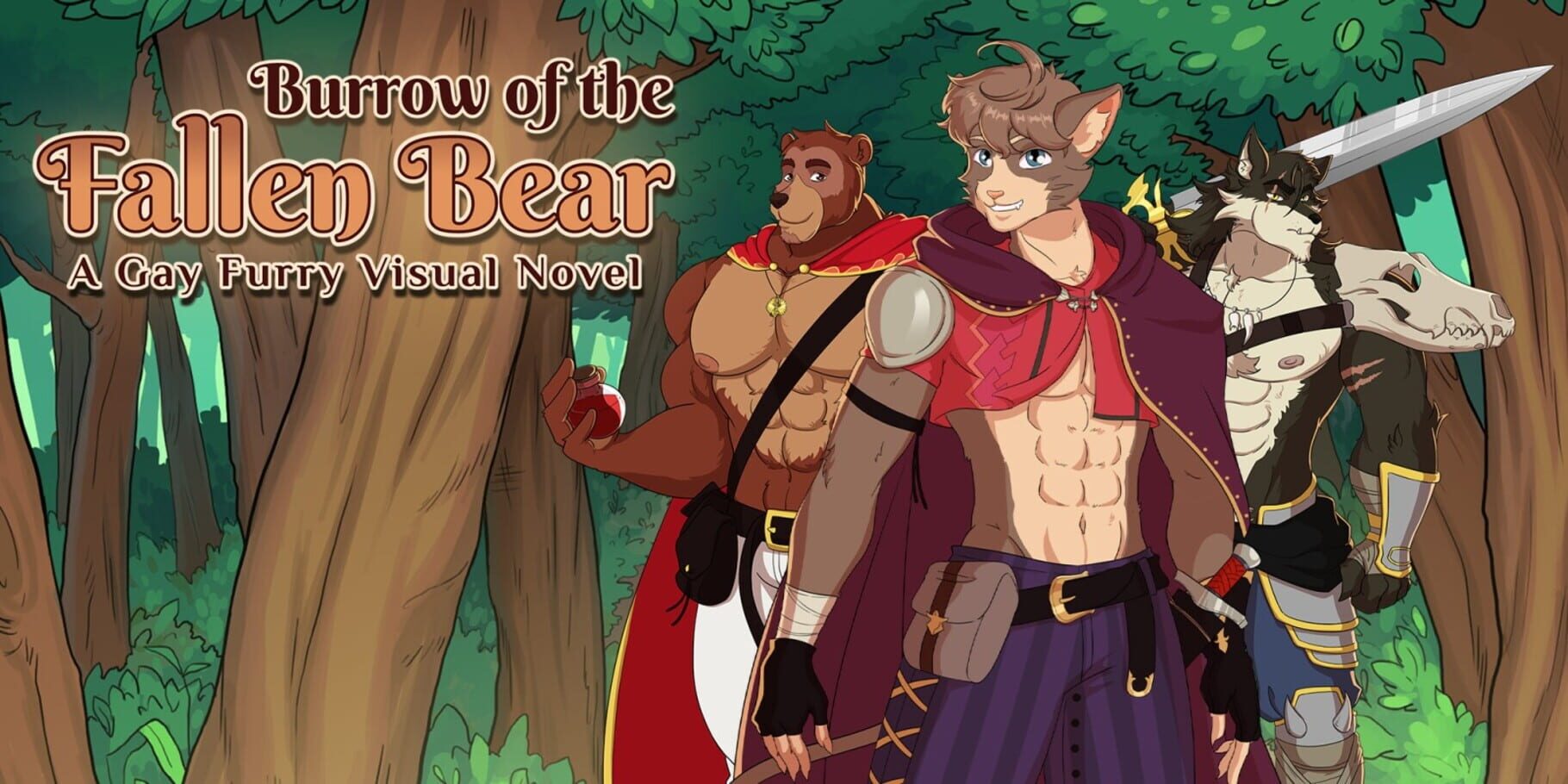 Burrow of the Fallen Bear: A Gay Furry Visual Novel artwork