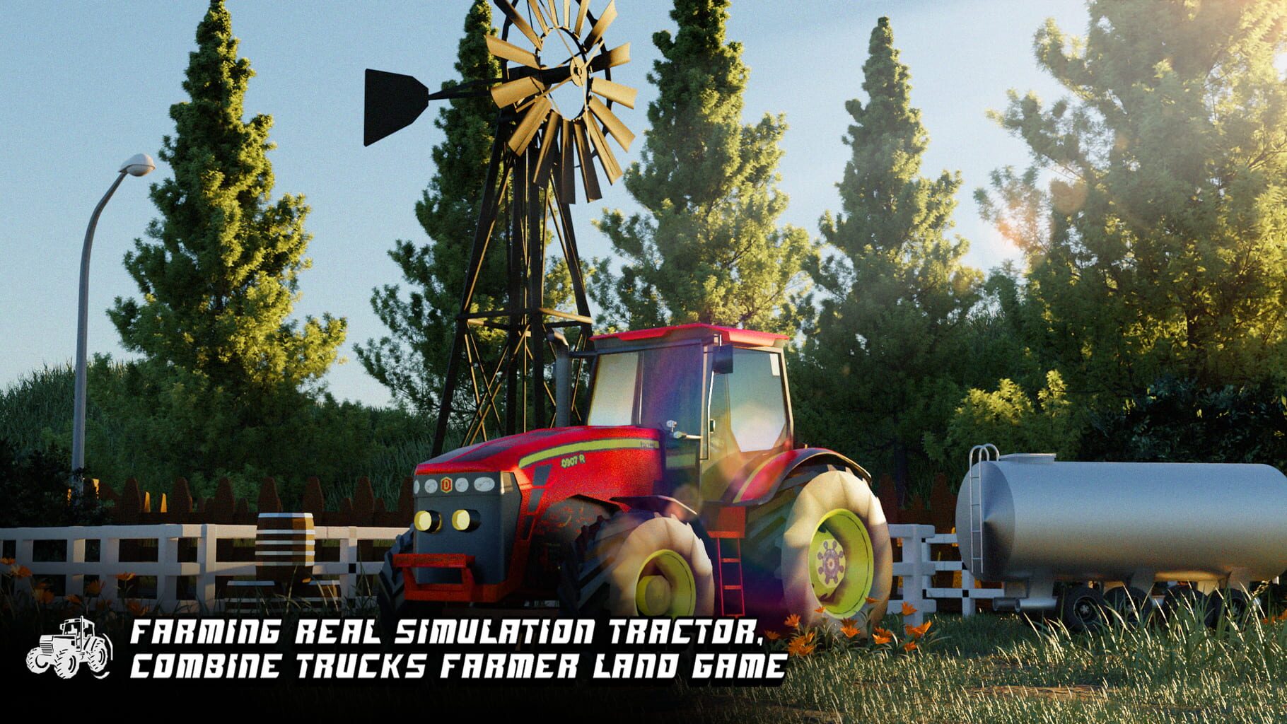 Farming Real Simulation Tractor, Combine Trucks Farmer Land Game artwork