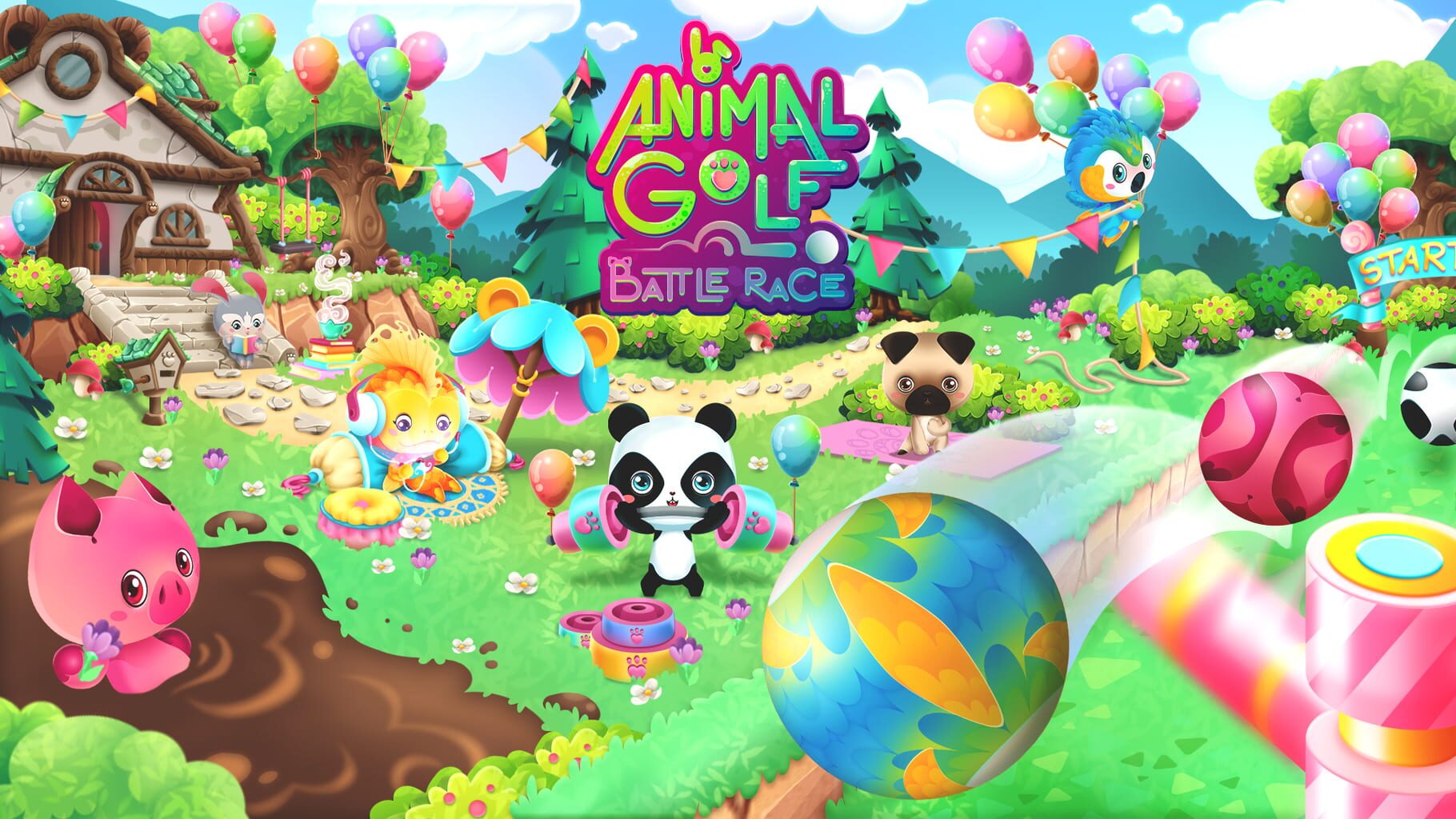 Animal Golf: Battle Race artwork