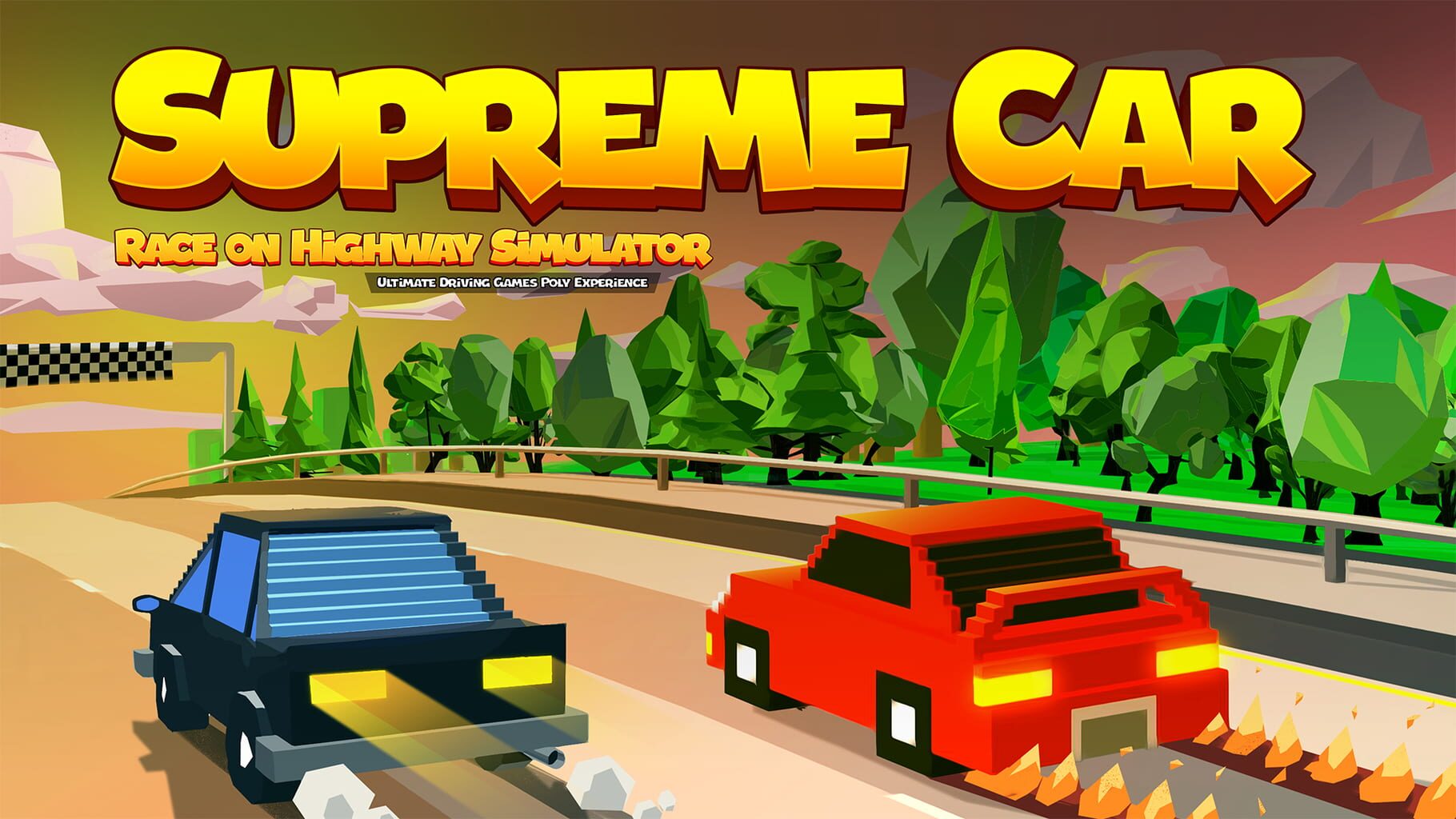 Supreme Car Race on Highway Simulator: Ultimate Driving Games Poly Experience artwork