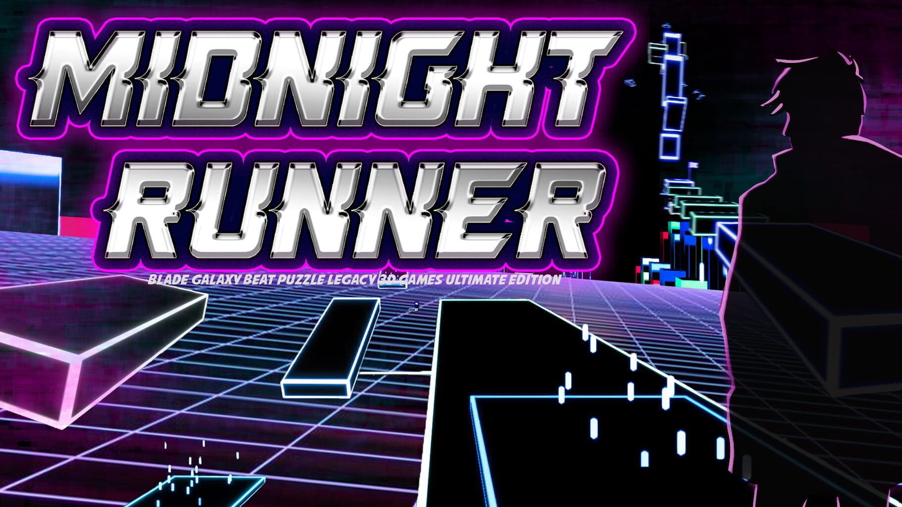 Midnight Runner: Blade Galaxy Beat Puzzle Legacy 3D Games Ultimate Edition artwork