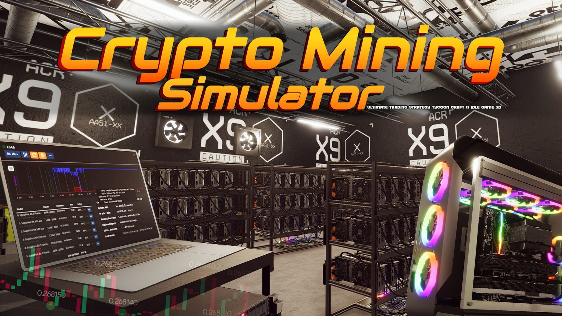 Crypto Mining Simulator: Ultimate Trading Strategy Tycoon Craft & Idle Game 3D artwork