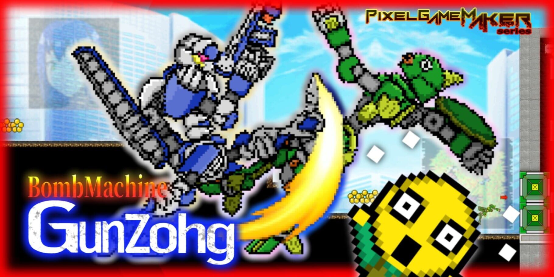 Pixel Game Maker Series BombMachine Gunzohg artwork