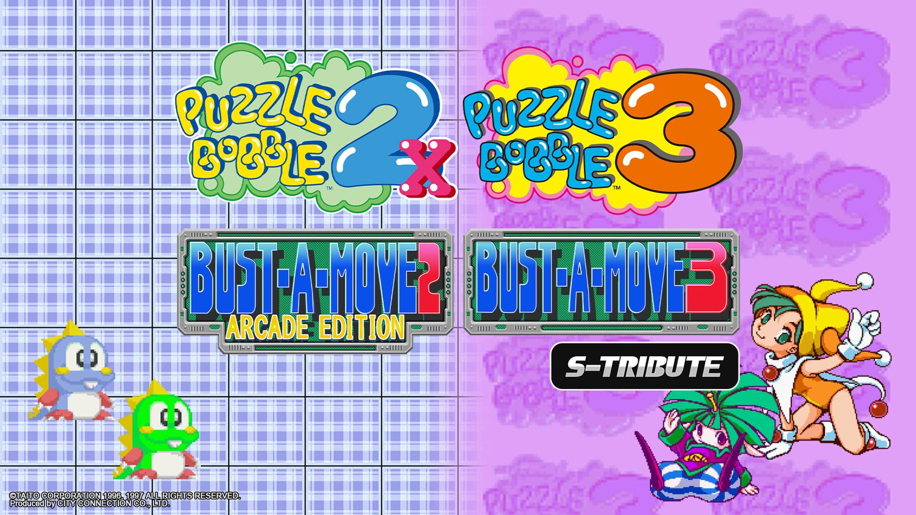 Puzzle Bobble 2X/Bust-A-Move 2: Arcade Edition & Puzzle Bobble 3/Bust-A-Move 3: S-Tribute artwork