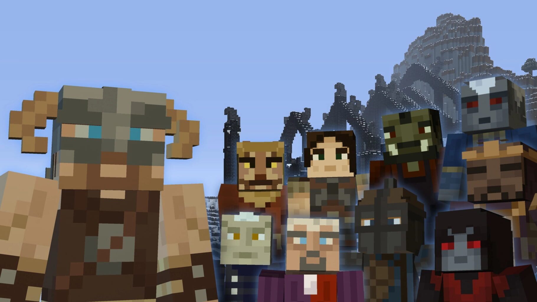 Minecraft: Dragonborn Mash-up artwork